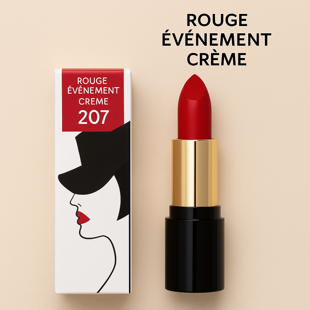 Rossetto “Rouge Évidemment Crème” N. 207 Rosso Fuoco – Rouge Baiser