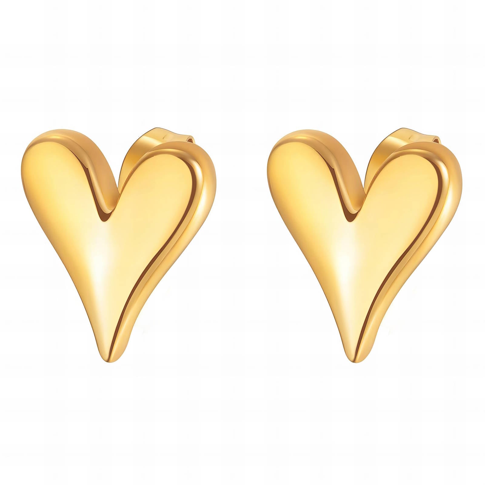 Orecchini “Lover’s Heart” – Maison C | Oro 18K effetto specchio