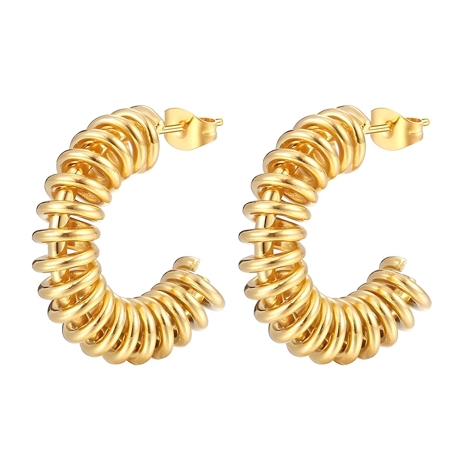 Orecchini “Spiral d’Or” – Maison C | Oro 18K effetto scultura