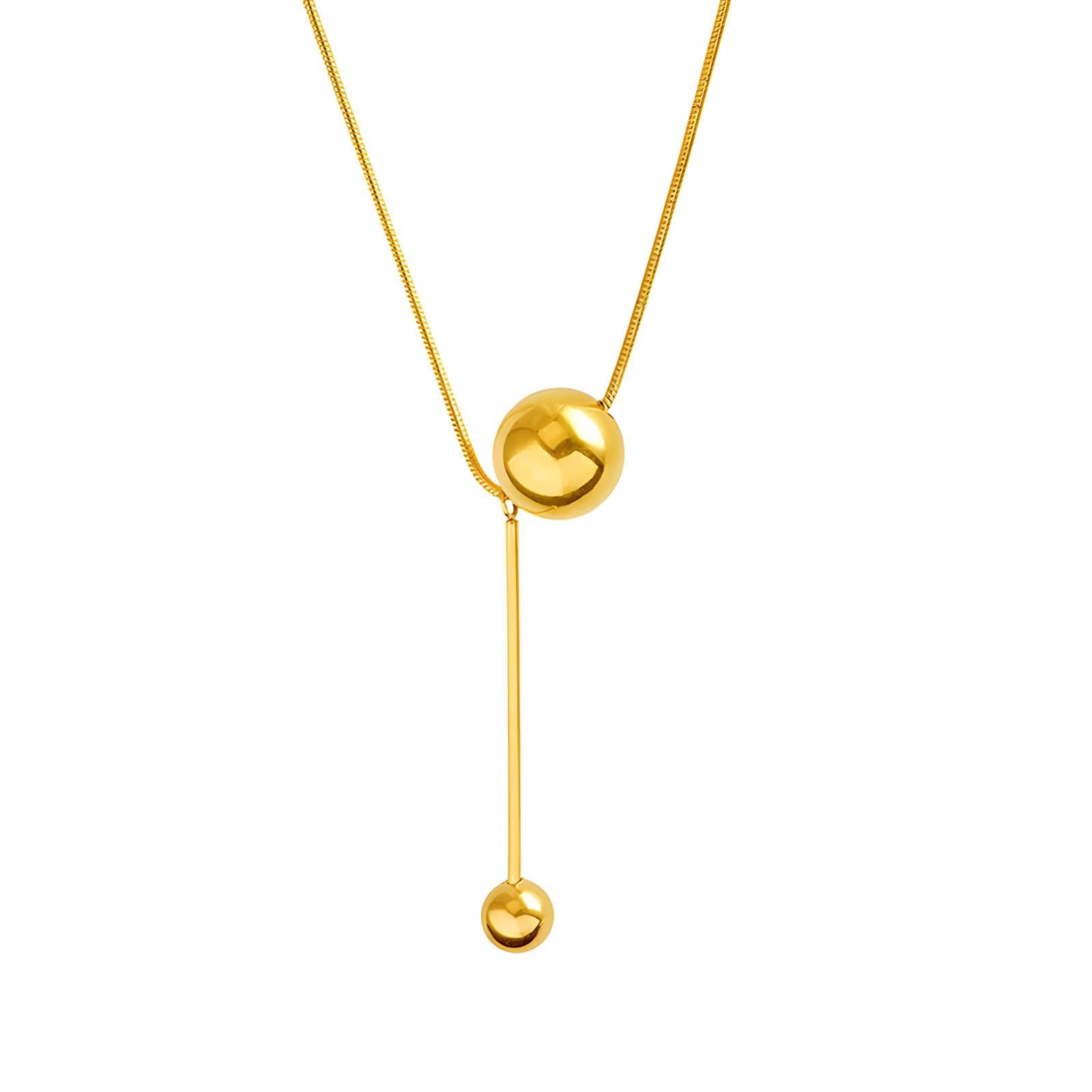 Collana “Golden Orb” – Maison C | Acciaio placcato oro 18K