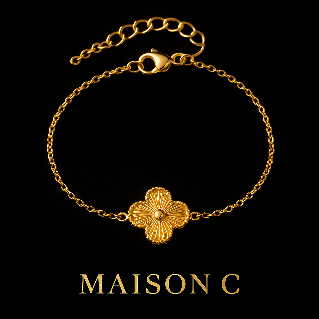 Bracciale “Fleur d’Or” – Maison C | Placcatura Oro 18K