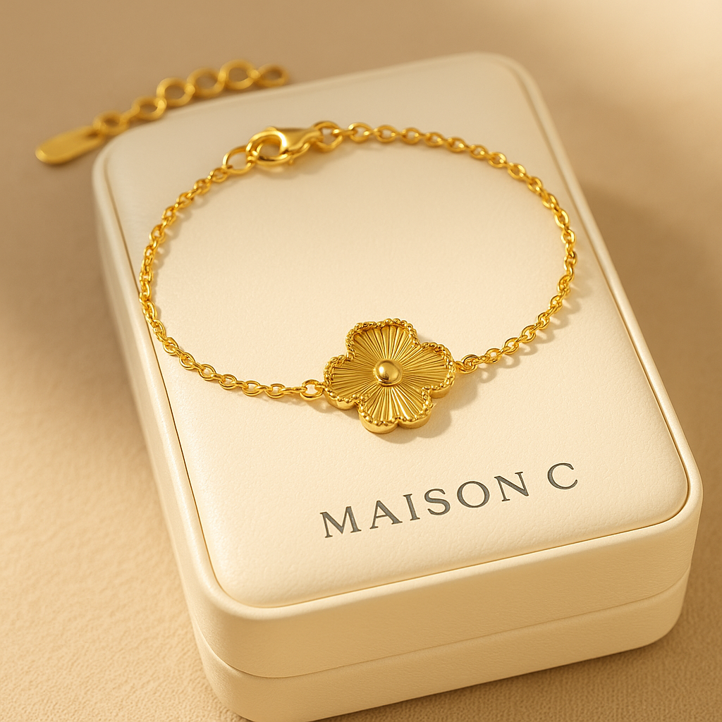 Bracciale “Fleur d’Or” – Maison C | Placcatura Oro 18K
