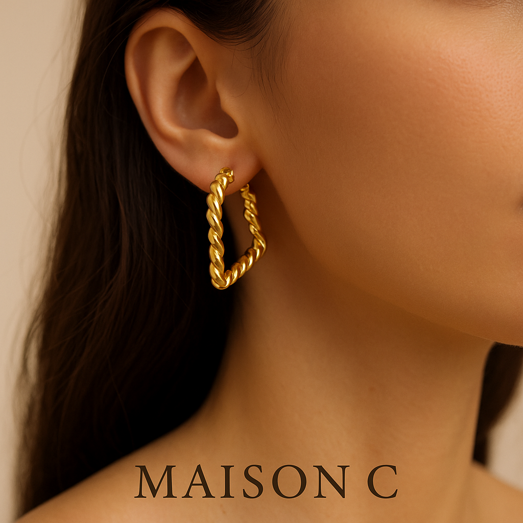 Orecchini “Corda d’Amore” – Maison C | Oro 18K intrecciato
