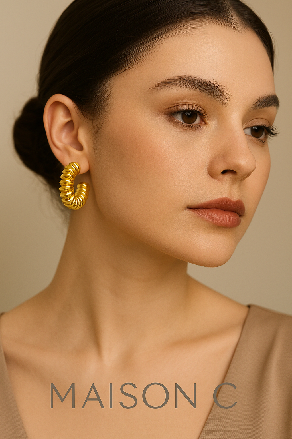 Orecchini “Spiral d’Or” – Maison C | Oro 18K effetto scultura