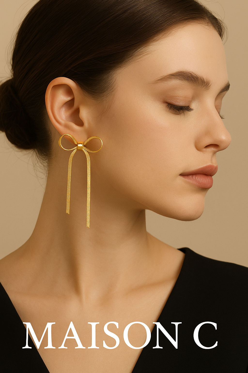 Orecchini “Nœud d’Or” – Maison C | Oro 18K effetto seta