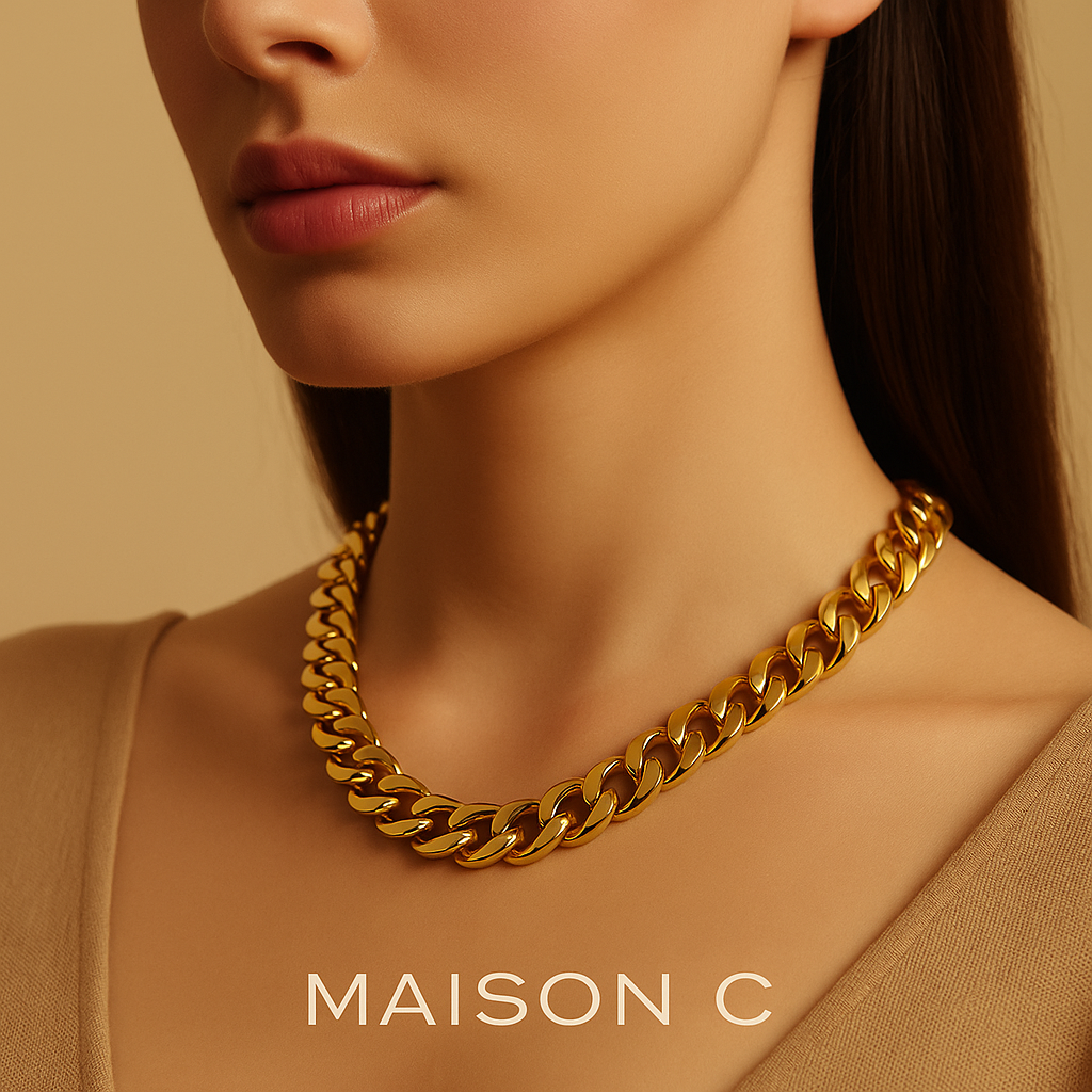 Collana “Bold Chain” – Maison C | Acciaio placcato oro 18K
